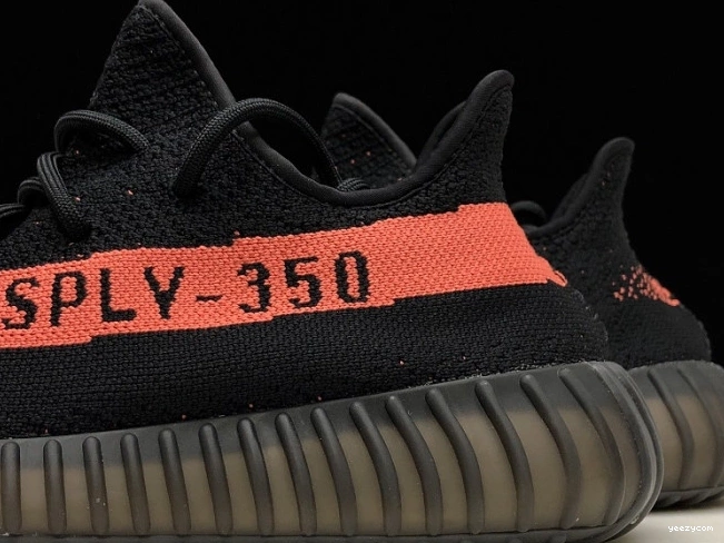 Adidas Yeezy BY9612 Boost V2 Black Red 350 Core 0817